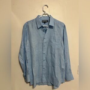 Vilebrequin blue button down long sleeve shirt size large